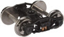 Walthers Sprung Trucks w/33" Metal Wheels & Axles -- Diamond Arch Bar - 1 Pair 920-2005