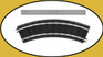 Hartland Locomotive Works G Scale Click N Go Track Curved Section