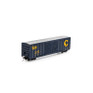 Athearn 15877 HO 50' FMC 5077 Double Door Box C&O #486233