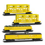 Microtrains N 98302277 50' Flatcars and 70' Heavyweight Mail Baggage Car