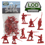 LOD Enterprises Plastic Figure Sets LOD011 Revolutionary War British Light Infantry