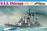 Dragon Models 7121 1/700 USS Chicago CG11 Baltimore Class Cruiser