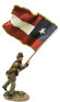 WBritain #31393 American Civil War Confederate Flagbearer, 5th Texas Lone Star