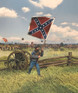 WBritain #31398 American Civil War 1st Texas 3rd Issue Wool Bunting Flag 1863-65