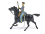 WBritain 2055 Confederate Cavalry Trooper Holding Carbine Brown Horse