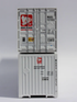 JTC Model Trains N White Arrow (WARU) 53' HIGH CUBE 8-55-8 corrugated containers