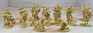 LOD Enterprises Set 4 Revolutionary War Colonial Minutemen Plastic Soldiers Tan