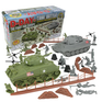 BMC 40039 WW2 D-Day Tank Battle - 36pc Plastic Army Men Playset