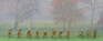 Images Of The Land® ShelfScapes #1345 Foggy Morning 10" x 30" Scenic Backdrop
