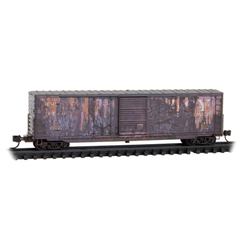 Microtrains N 07644530 50' Standard Boxcar Weathered Akron Canton