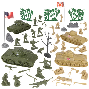 BMC 67377 CTS WW2 Battle of Saipan Plastic Army Men 45pc Pacific