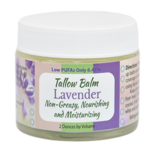 Lavender scented tallow balm at Creatrix Solutions