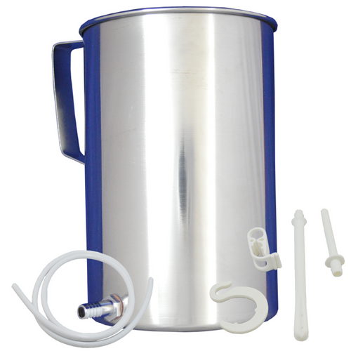 Latex-free Stainless Steel Enema Bucket Kit (2 L)