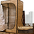 Convertible Radiant sauna tent with assembly parts and accessories 