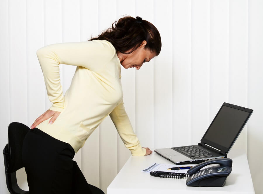 Woman Experiencing Back Pain