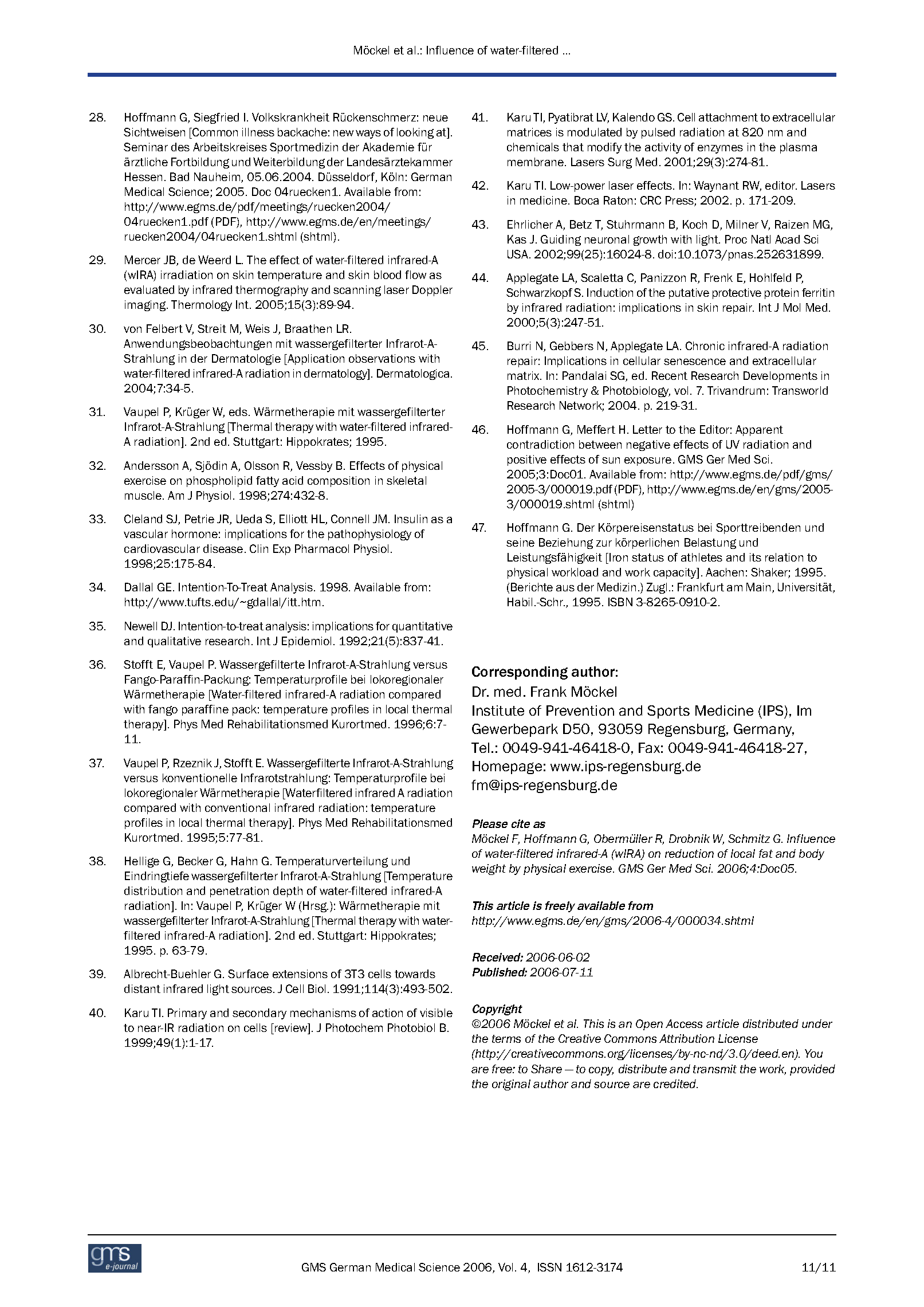 Bicycle, NIR, and Weight Loss Study Page 11