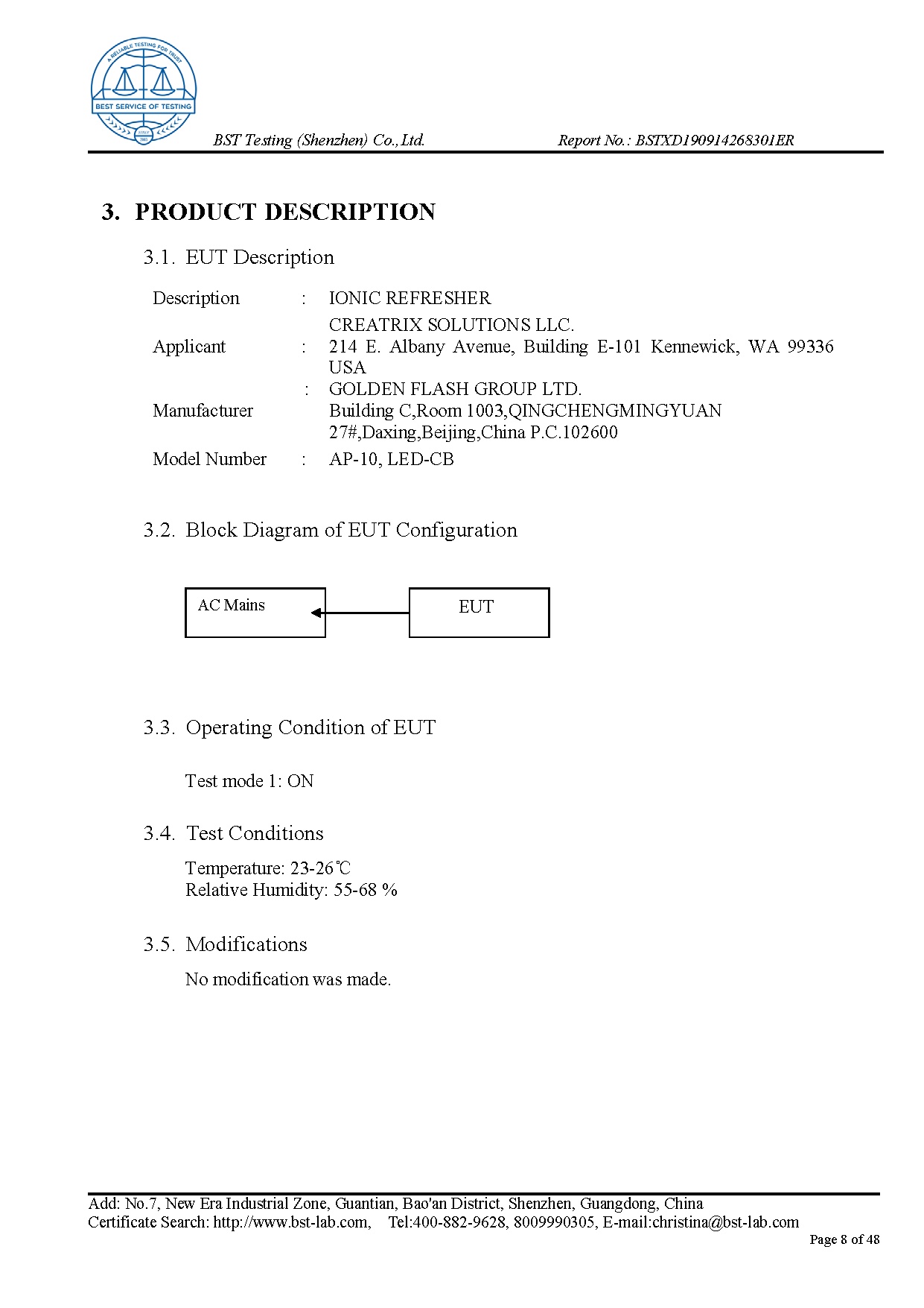 Ionic Refresher EMC Report Page 8