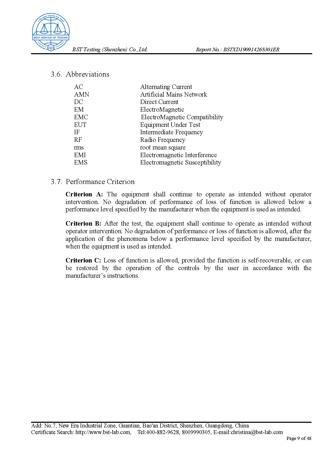 Ionic Refresher EMC Report Page 9