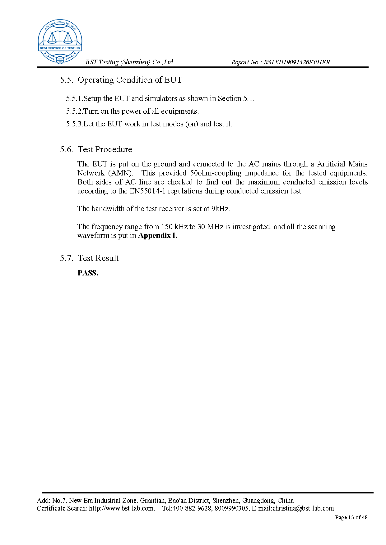 Ionic Refresher EMC Report Page 13