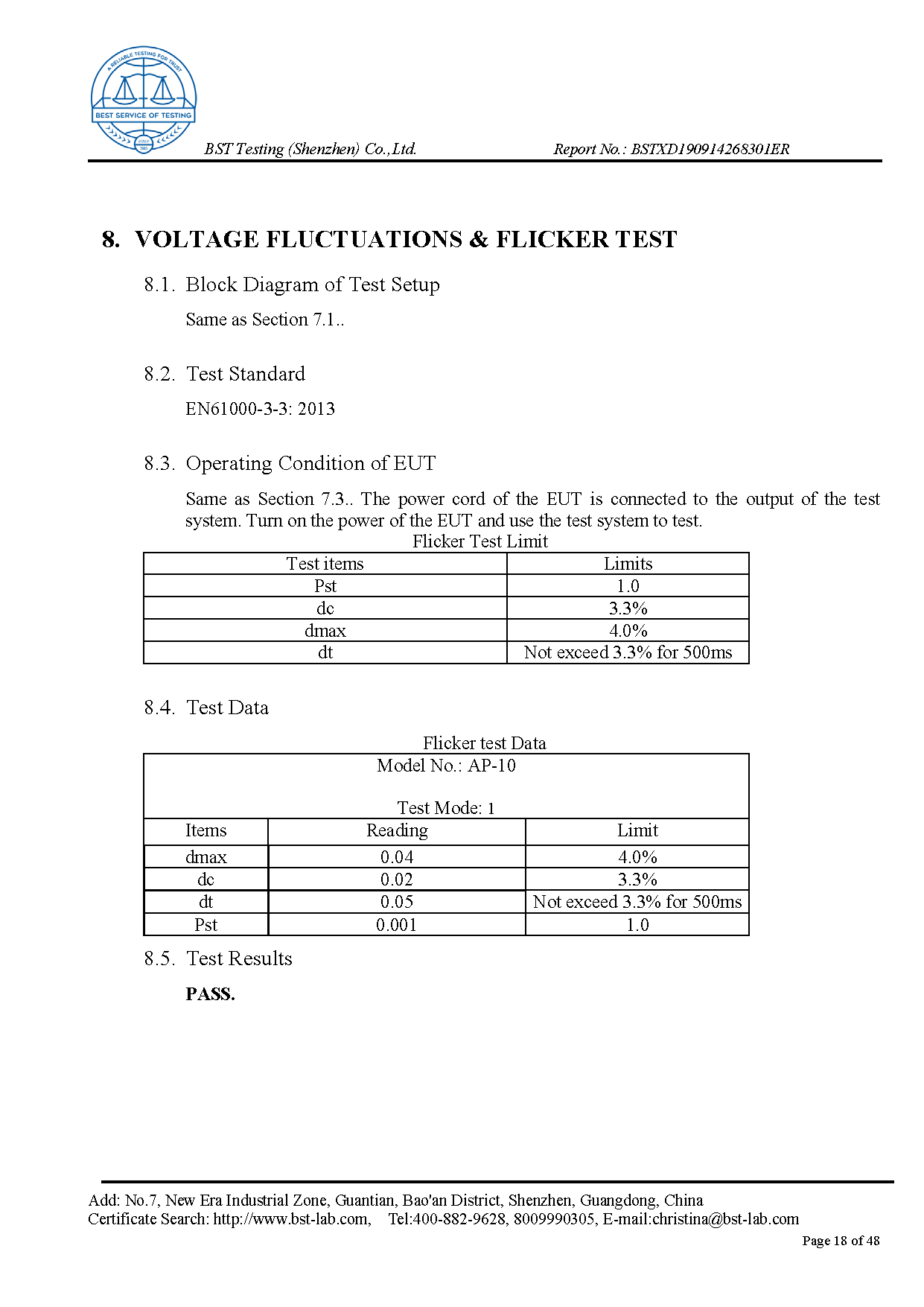 Ionic Refresher EMC Report Page 18