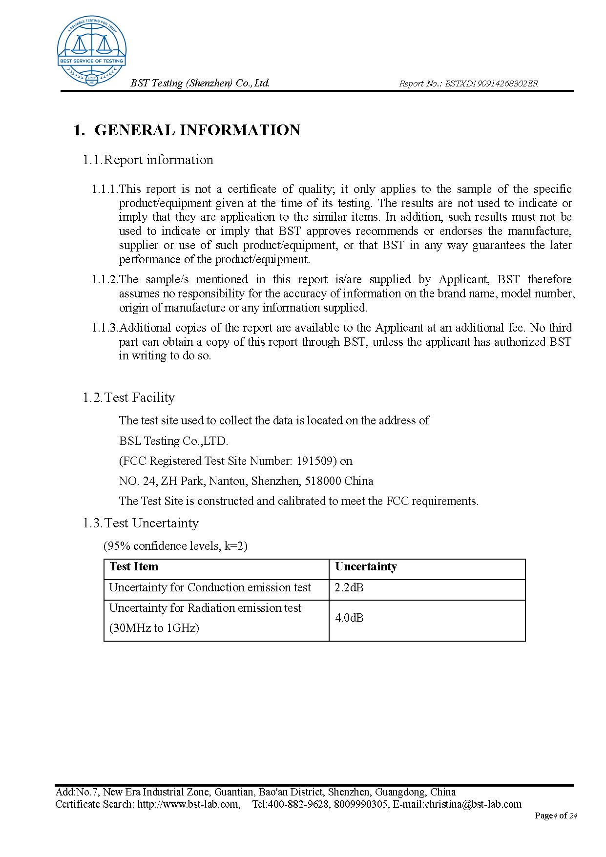 Ionic Refresher FCC Report Page 4