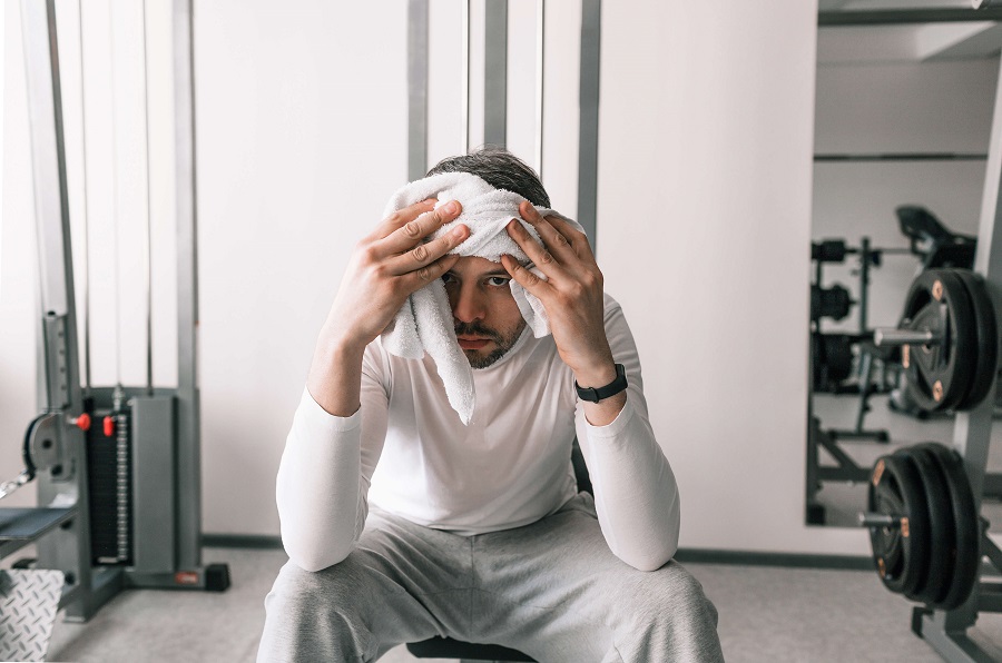 Man Recovering From Workout