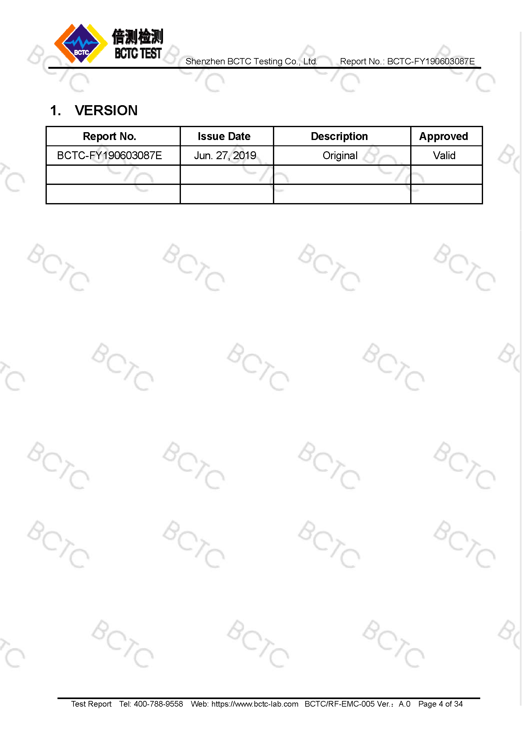 Tri-Oxy Ozone Diffuser Test Report Page 4