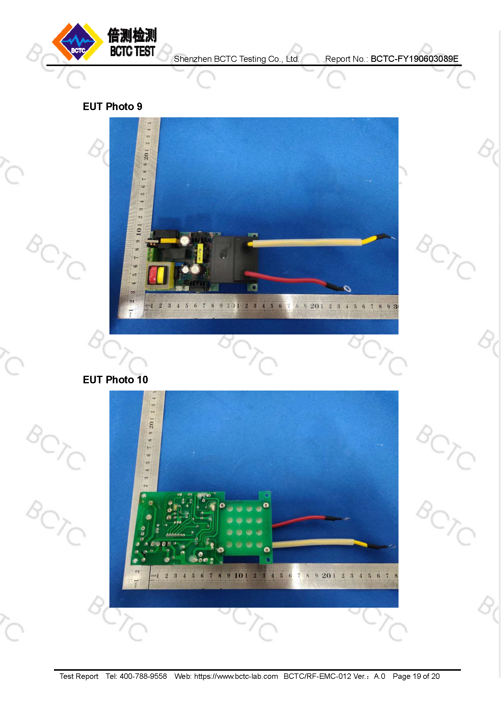 Tri-Oxy COMPLETE FCC Test Report Page 19