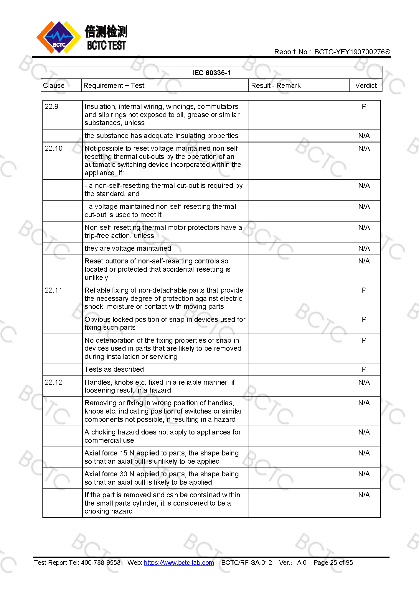 Tri-Oxy COMPLETE LVD Test Report Page 25