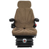 Brown Cloth Seat 6112 with multi angle adjustable back rest, fold up arm rests and adjustable head rest. Mechanical lumbar support. Brown Cloth Seat 6112 with multi angle adjustable back rest, fold up arm rests and adjustable head rest. Mechanical lumbar support.