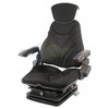 Replaces John Deere Tractor Seat A-F20A265 F20 Series, Air Suspension 12 Volt, Black Cloth / Armrest / Headrest / Black Cloth