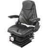 Fiat Tractor Seat A-F20M205 F20 Series, Mechanical Suspension / Armrest / Headrest / Black Vinyl