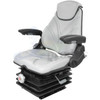 Mustang Tractor Seat A-F20M45 F20 Series, Mechanical  Suspension / Armrest / Headrest / Black Cloth