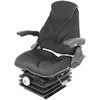 Ford / New Holland Tractor Seat A-F20M45 F10 Series, Mechanical Suspension / Armrest / Headrest / Black Cloth