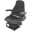 Steiger Tractor Seat A-F20M45 F10 Series, Mechanical Suspension / Armrest / Headrest / Black Cloth