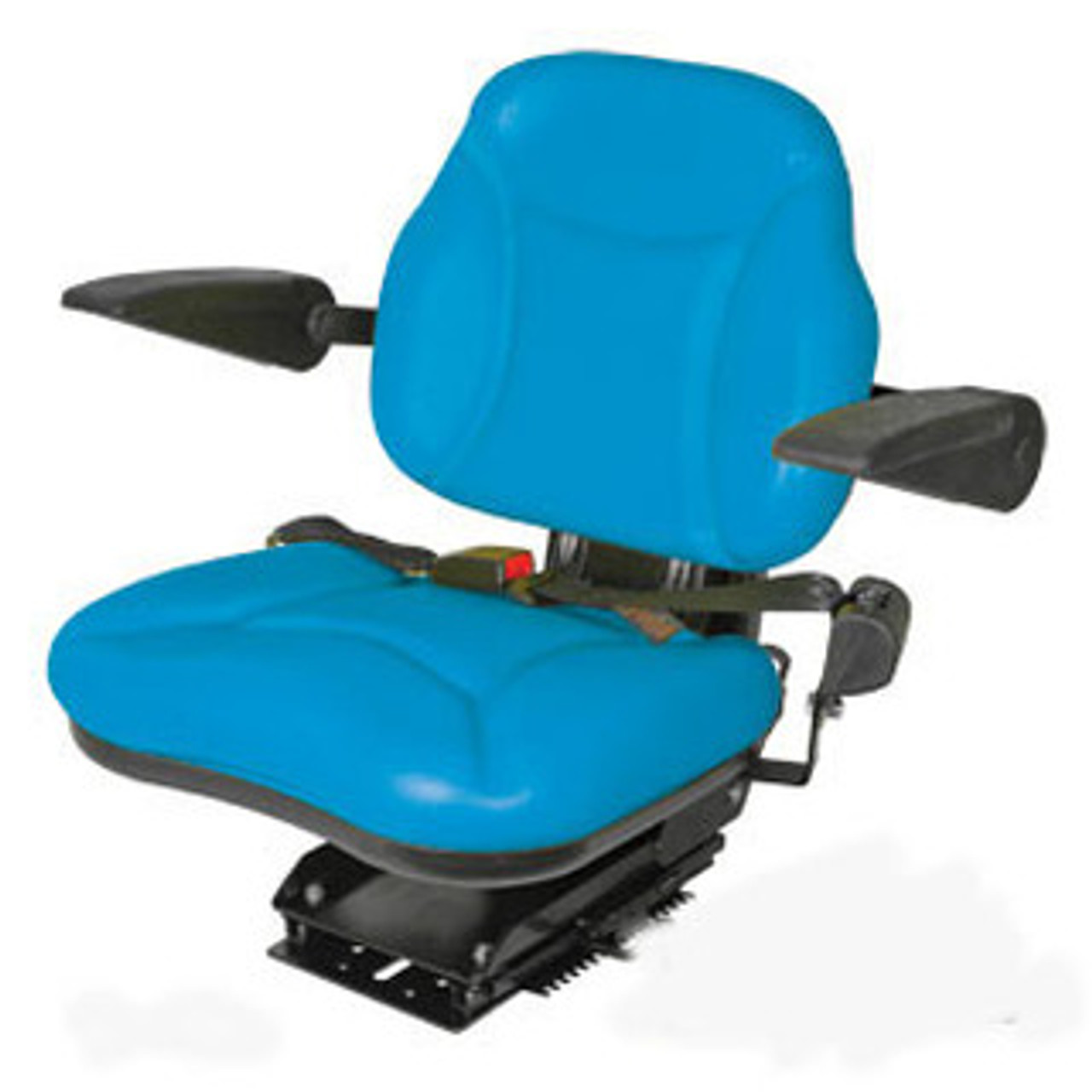 Ford/ New Holland Big Boy  Tractor Seat Blue Vinyl w Armrest