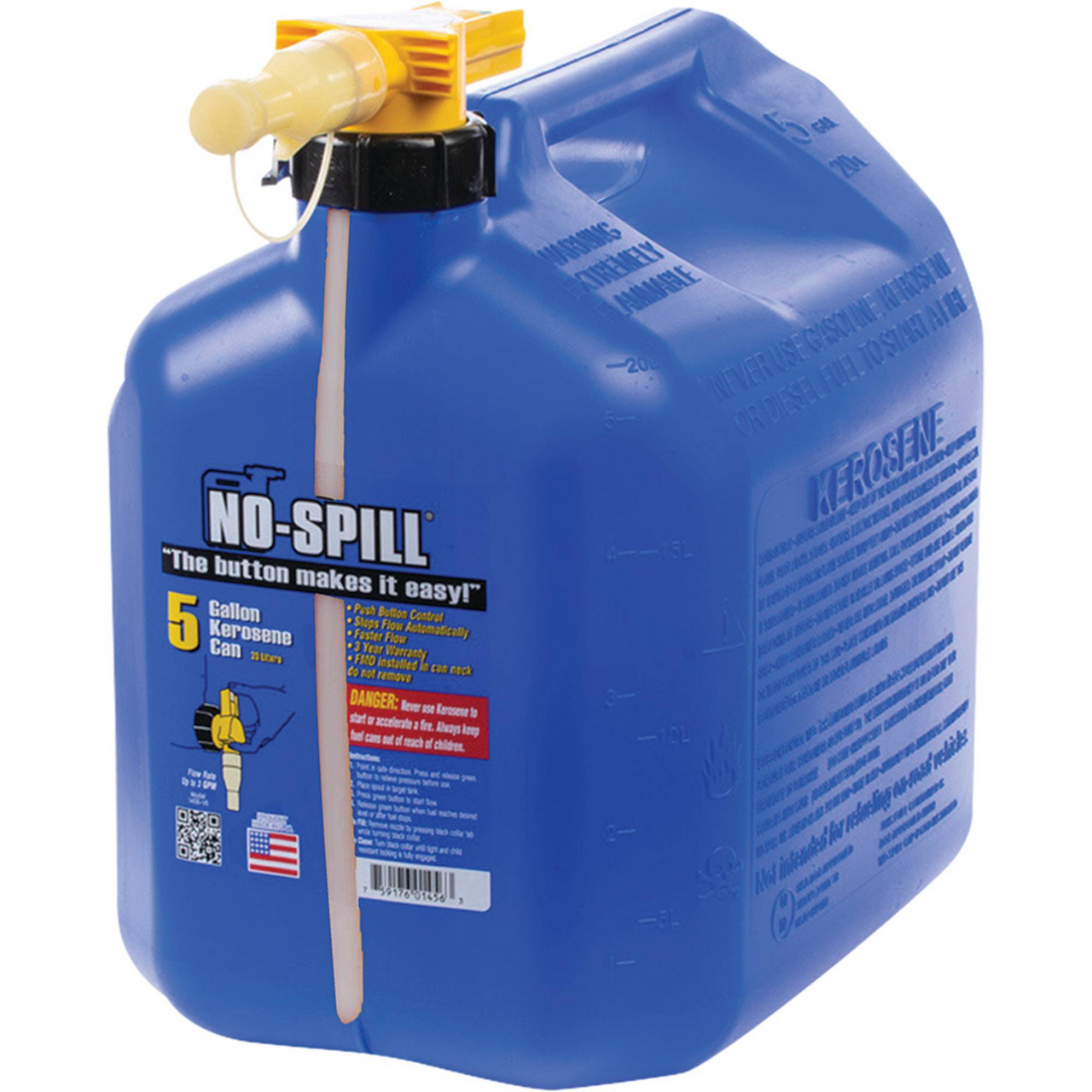 No-Spill 5 Gallon Kerosene Container