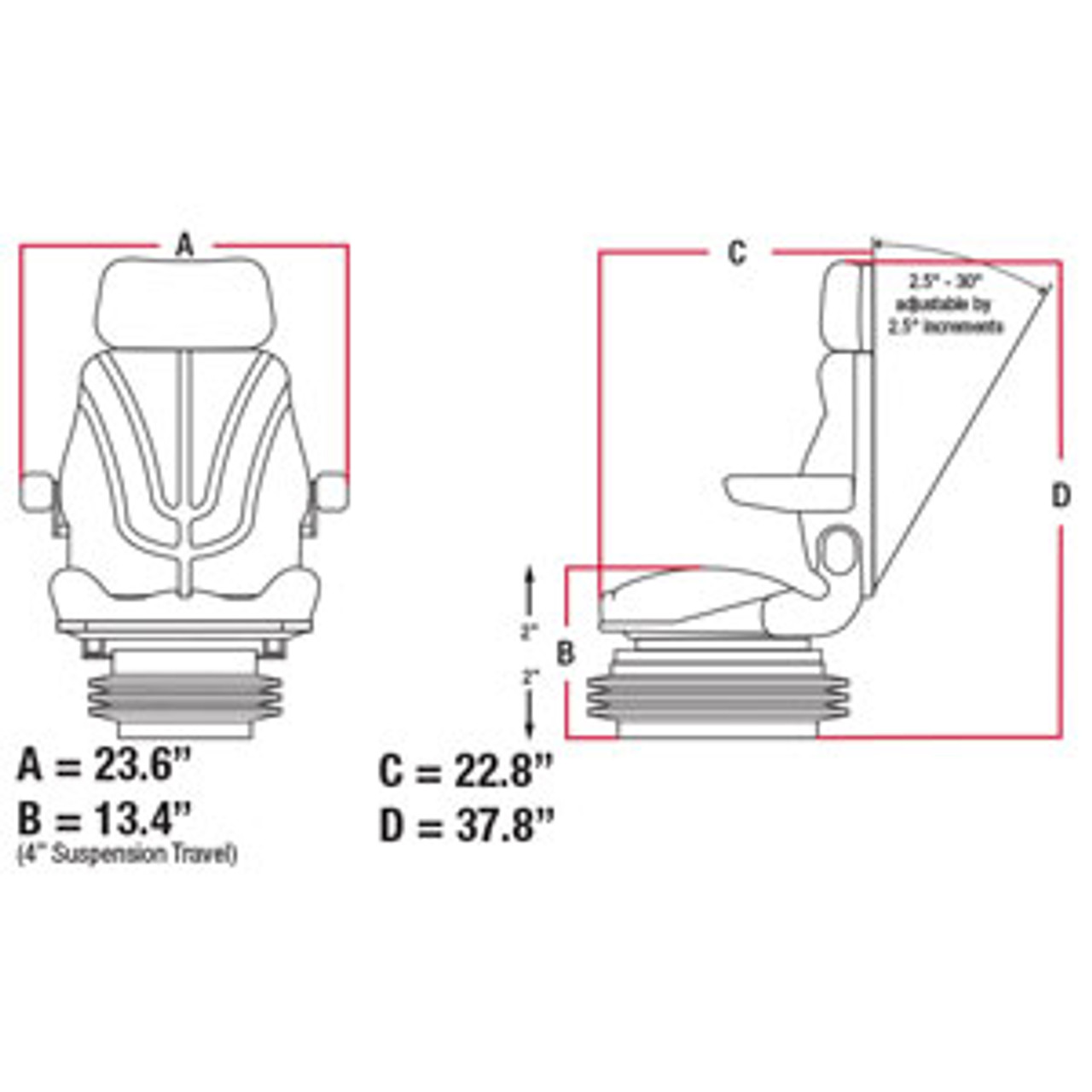 Seat Dimensions Seat Dimensions