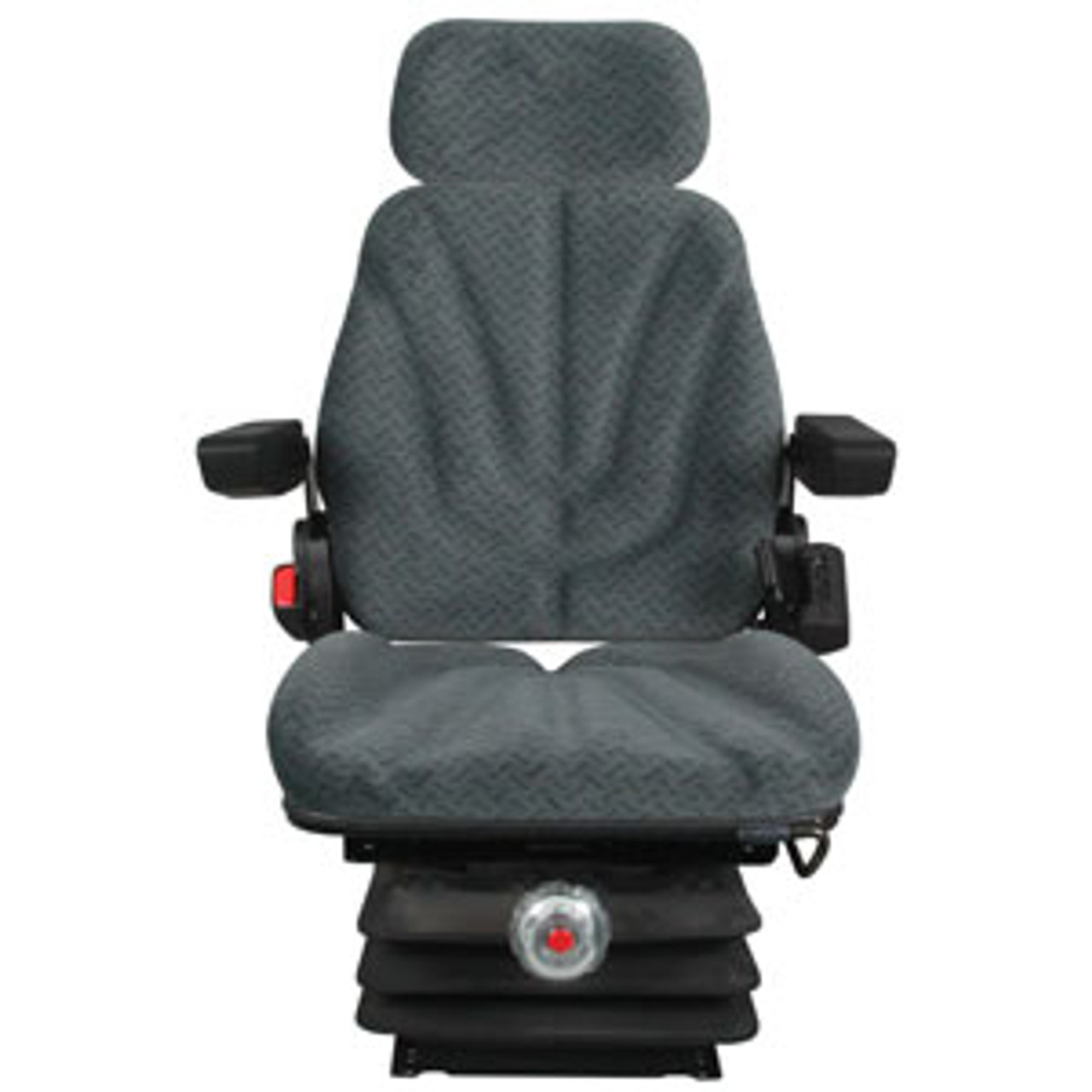 Gray Cloth Seat with multi angle adjustable back rest, fold up arm rests and adjustable head rest. Mechanical lumbar support. Gray Cloth Seat with multi angle adjustable back rest, fold up arm rests and adjustable head rest. Mechanical lumbar support.