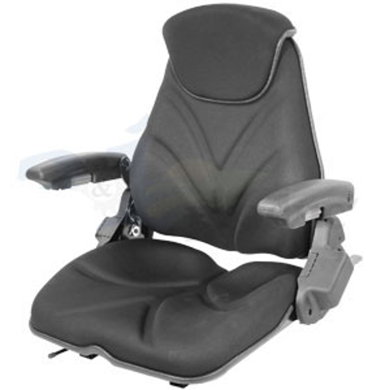 Gleaner Combine Tractor Seat A-F20ST145  F20 Series, Slide Track / Arm Rest / Head Rest / Black Cloth