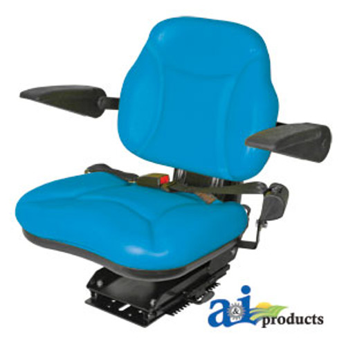 Big Boy Tractor Seat Black Vinyl w Armrest 330 lbs
