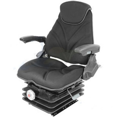 JCB Tractor Seat A-F20M45 F10 Series, Mechanical Suspension / Armrest / Headrest / Black Cloth