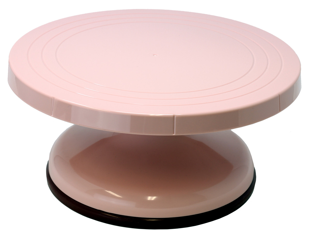 10.5 Inch Rotating Cake Decorating Turntable - Pink Plastic