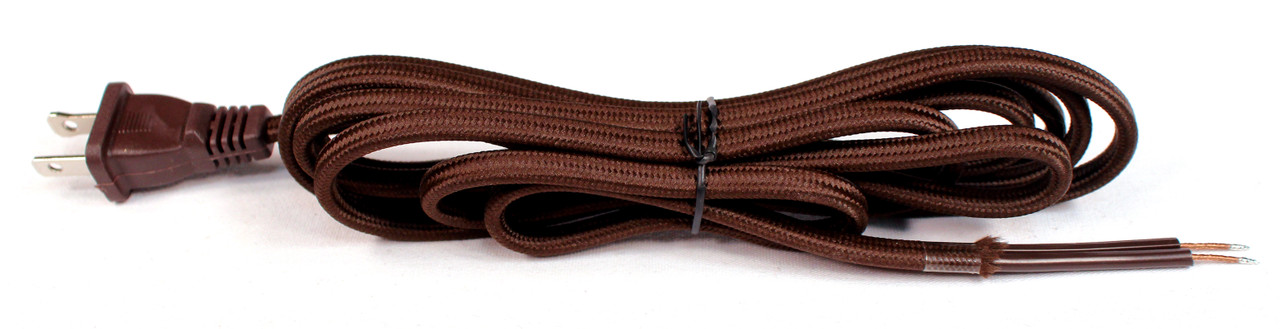 Brown Dark Chocolate 9 Ft X 2 in Lamp Cord Cover, Fabric Cord Cover, Cord  Sleeve MADE IN USA 