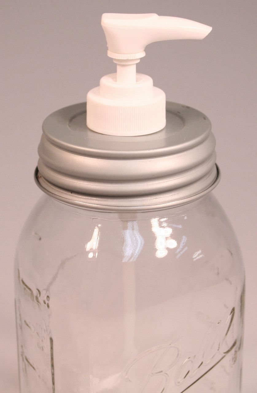 Black Plastic Lotion Soap Dispenser Pumps with Glue On Screw Collars