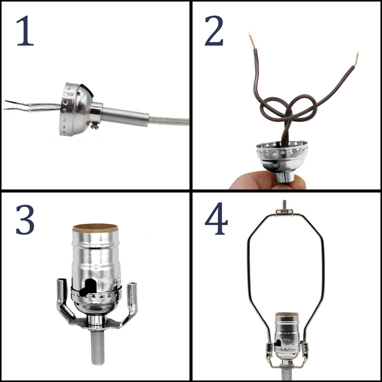 ML93HK Black Finish MakeALamp Kit With All Parts Needed and Instructions for DIY Lamp Design