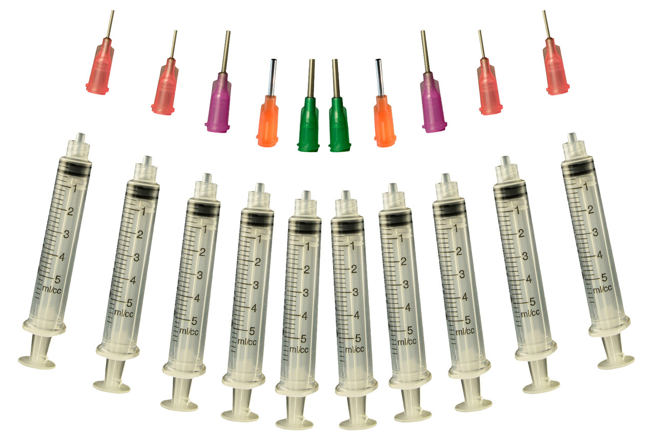 Glue Applicator Syringe for Flatback Rhinestones & Hobby Crafts, 5 Ml with  Assorted Large Gauges of Precision Tips - Pack of 10 - Wholesale Craft  Outlet