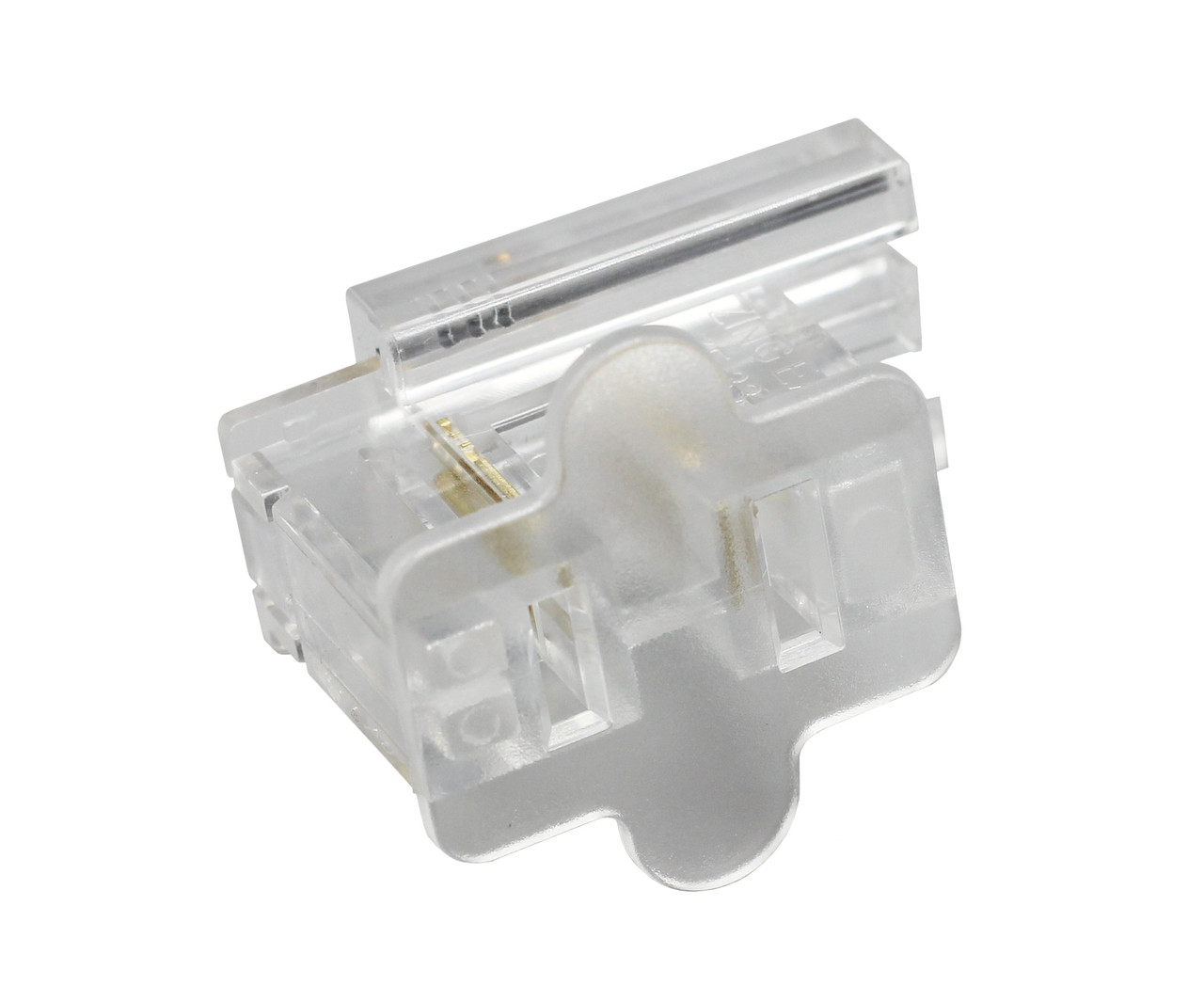Clear SPT1 Female Slip On Plug, Zip Plug, Vampire Plug, Gilbert Plug