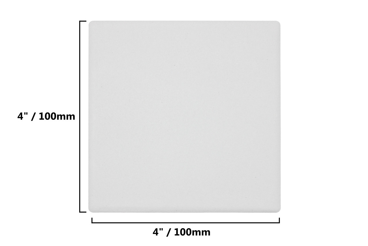 Ceramic Tiles for Crafts and Coasters 4" Round Tiles with Cork Backers 12 Pack Wholesale