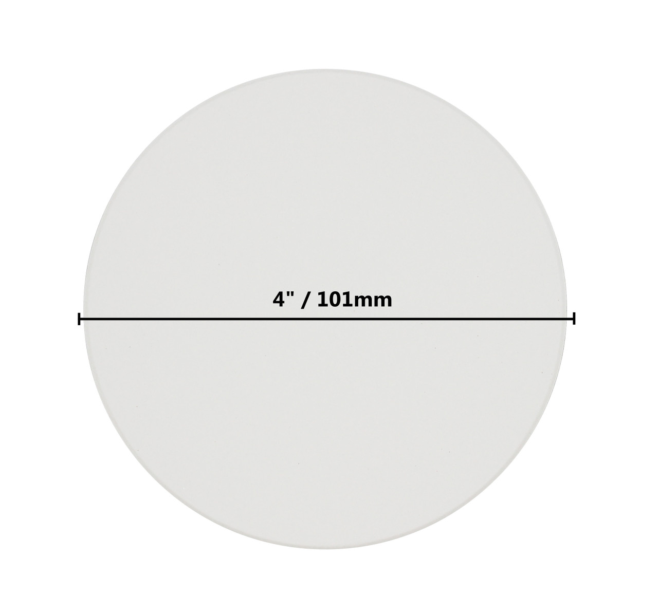 Ceramic Tiles for Crafts and Coasters 4" Round Tiles with Cork